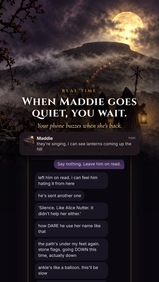 When Maddie goes quiet, you wait.
