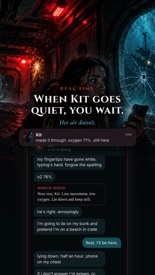 When Kit goes quiet, you wait.